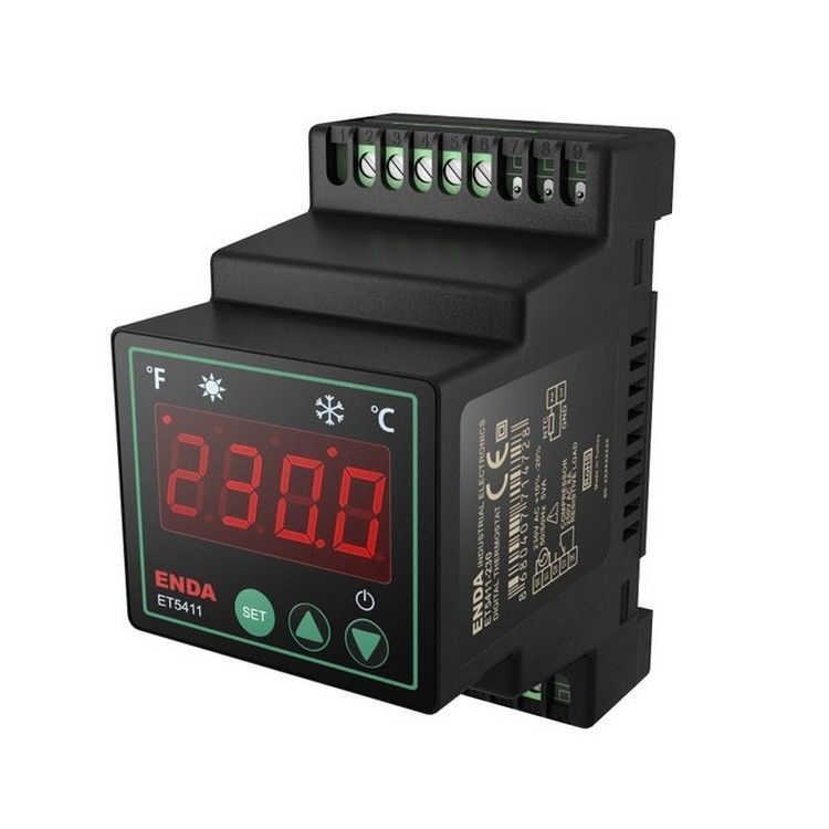 Enda ET5411-LV 10-30VDC 8-24VAC Ray Tipi Dijital On-Off Termostat