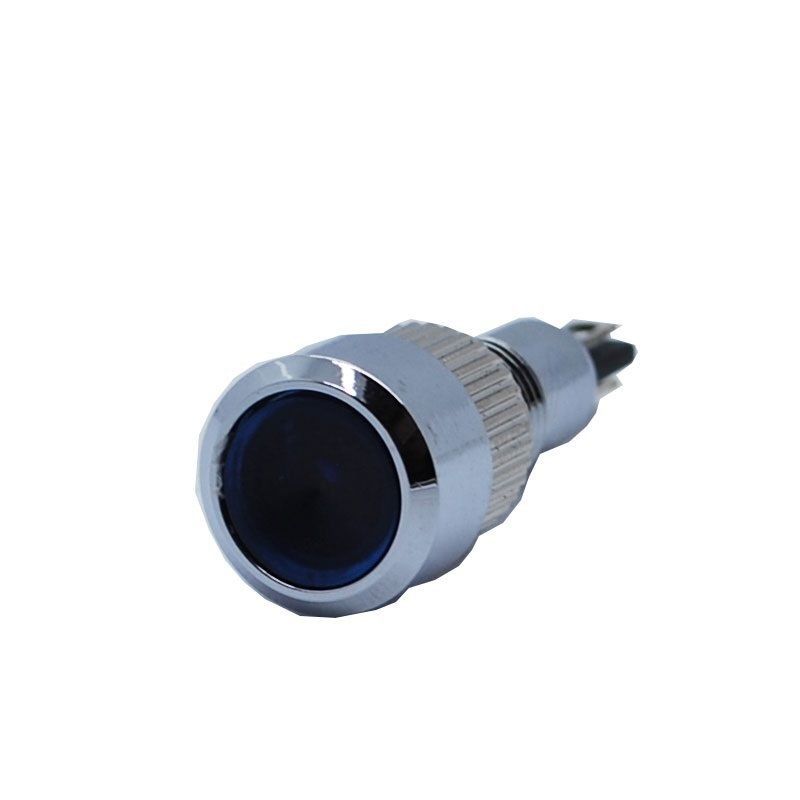 Butto J8-160P-RD IP67 8mm Çıkık Kafa Metal Led Sinyal Lambası 6-24VAC/DC Kırmızı