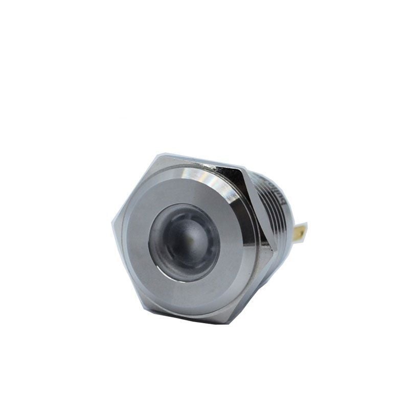 Butto J16-170P-RGBD IP67 16mm Yassı Kafa Metal Led Sinyal Lambası 6-24VAC/DC RGB