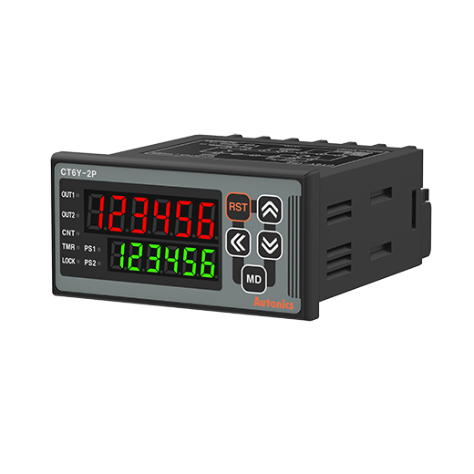 Autonics CT6Y-2P2 24-48VDC/24VAC 6 Hane 36x72mm Dijital Sayıcı