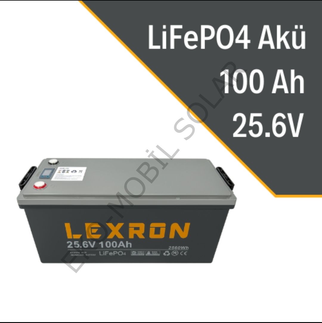 LEXRON 100AH 25.6V LİTYUM AKÜ