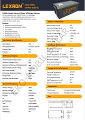 LEXRON 100AH 25.6V LİFEPO4 AKÜ
