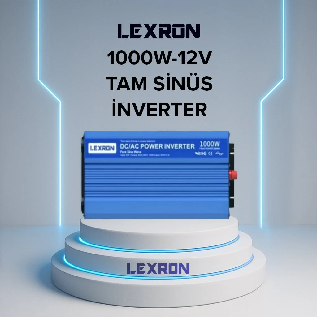 LEXRON 1000W-12V TAM SİNÜS İNVERTER
