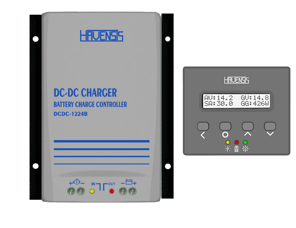 Havensis 30A 12/24V Akıllı DC-DC Şarj Cihazı TEK Yönlü Ekranlı