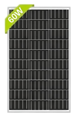 60W 12V Monokristal Güneş Paneli