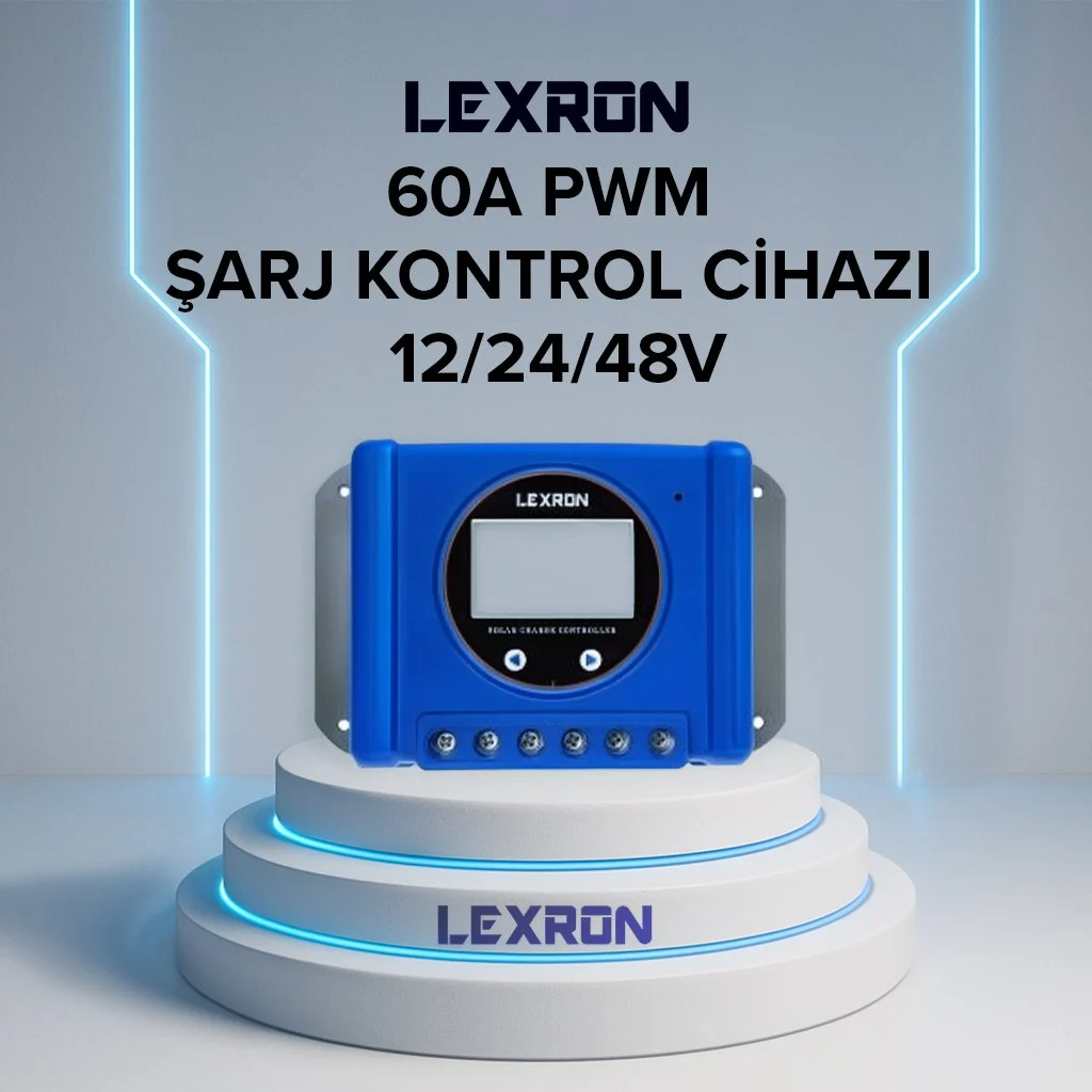 Lexron 60A PWM Solar Şarj Kontrol Cihazı