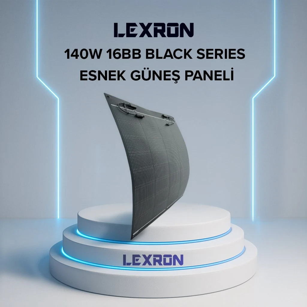 LEXRON 140W 16BB BLACK SERIES ESNEK GÜNEŞ PANELİ