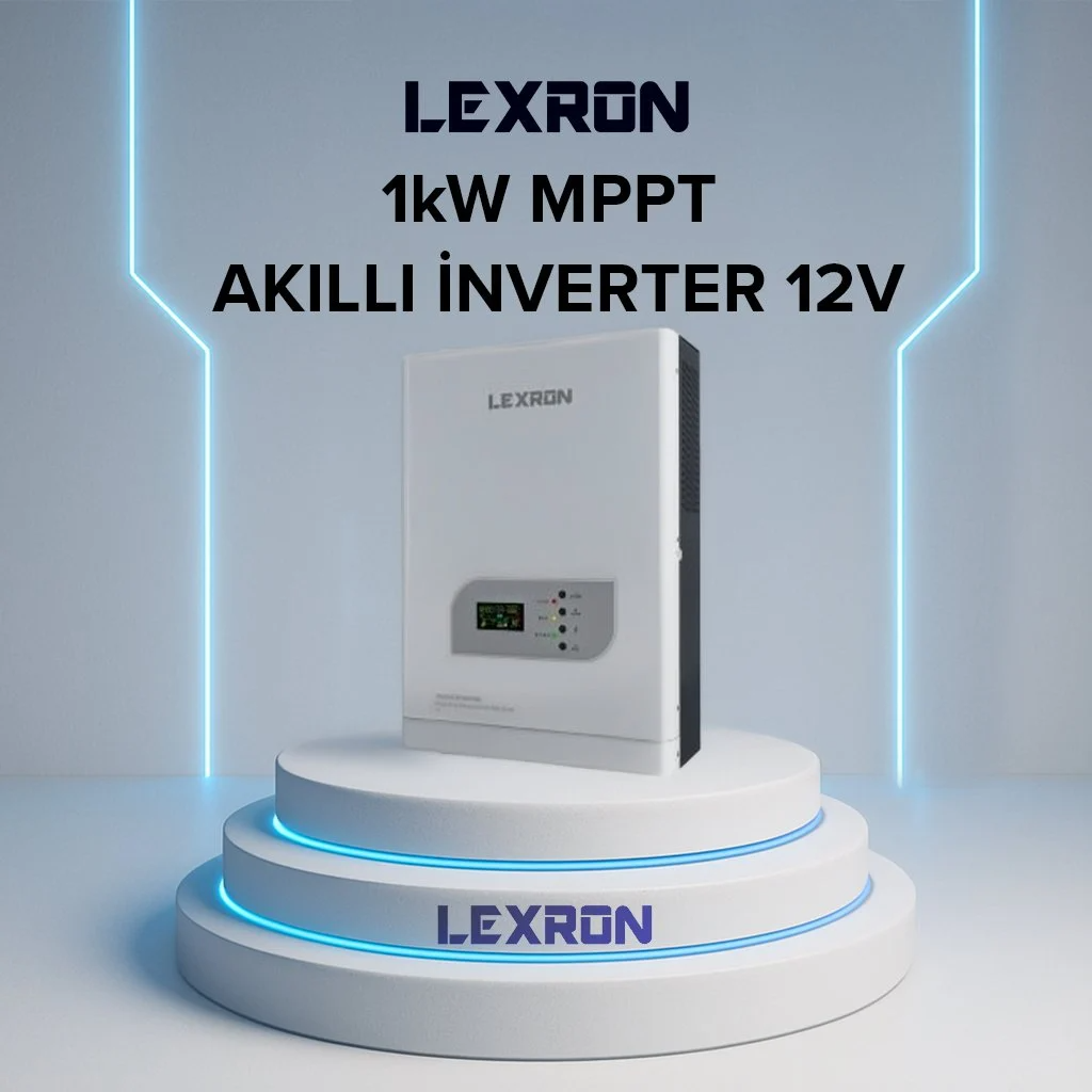 LEXRON 1000W MPPT 12V TAM SİNÜS AKILLI İNVERTER
