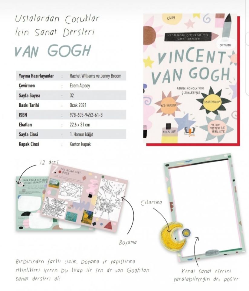 Vincent van Gogh Ustalardan Çocuklar İçin Sanat Dersleri