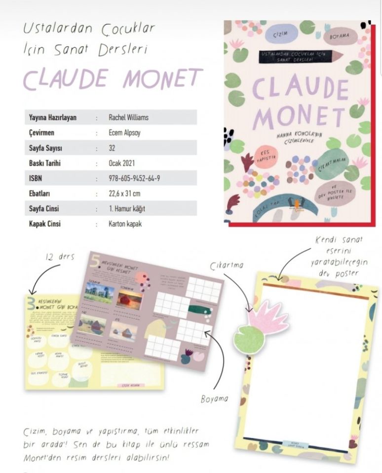 Claude Monet Ustalardan Çocuklar İçin Sanat Dersleri
