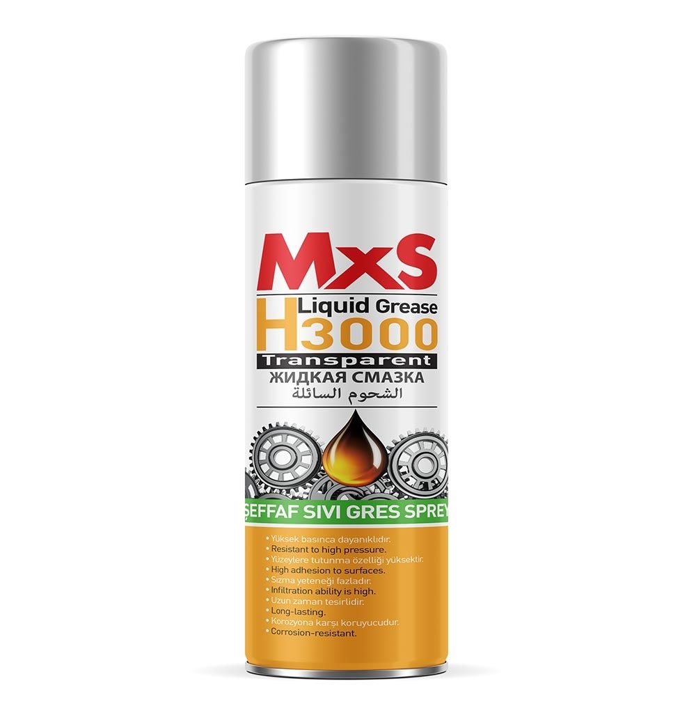 MXS H3000 ŞEFFAF SIVI GRES SPREY 400 ML