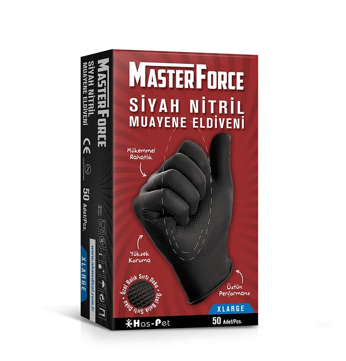 SİYAH NİTRİL ELDİVEN X LARGE 50Lİ