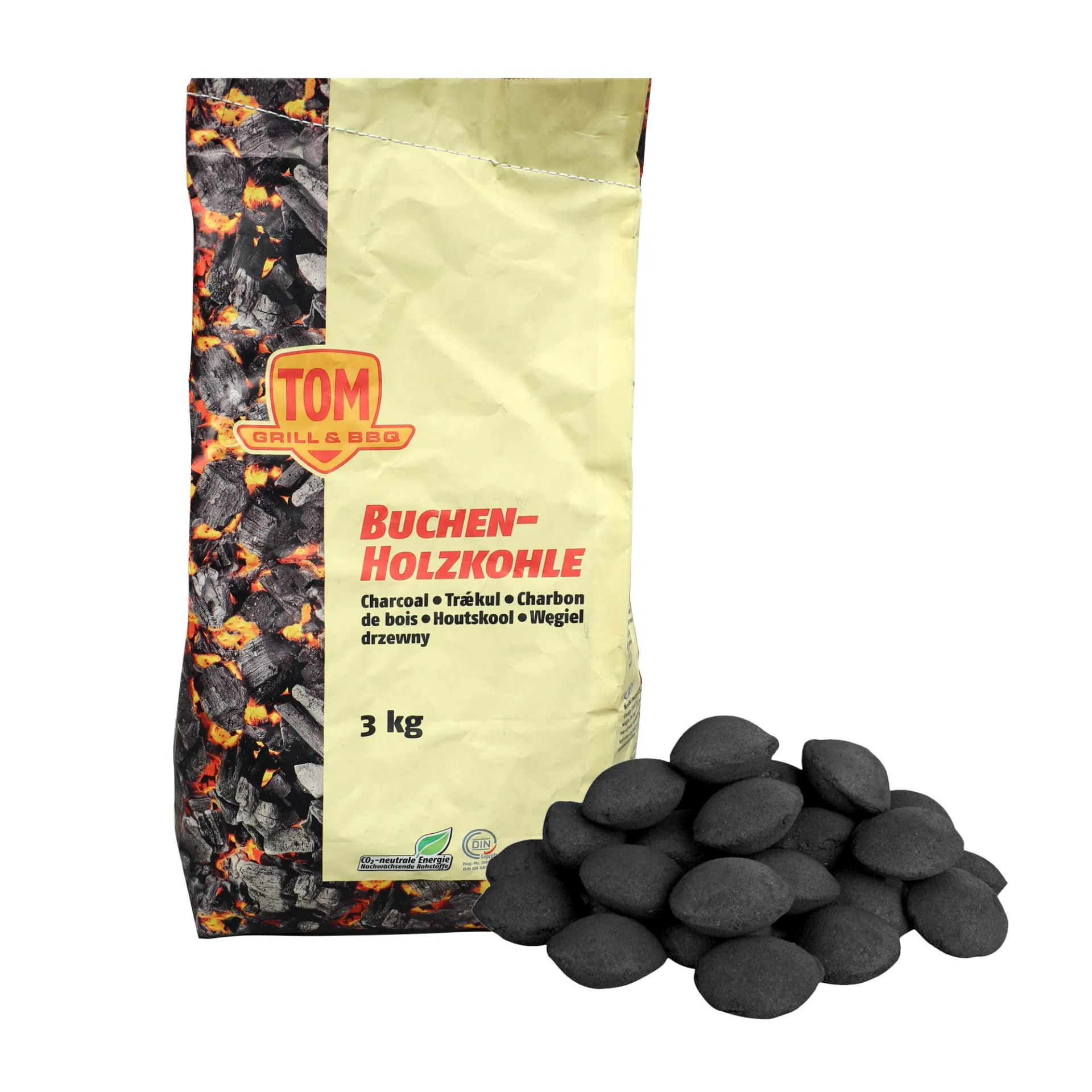 MANGAL KÖMÜRÜ BRİKET SIKMA 3 KG (SARI)