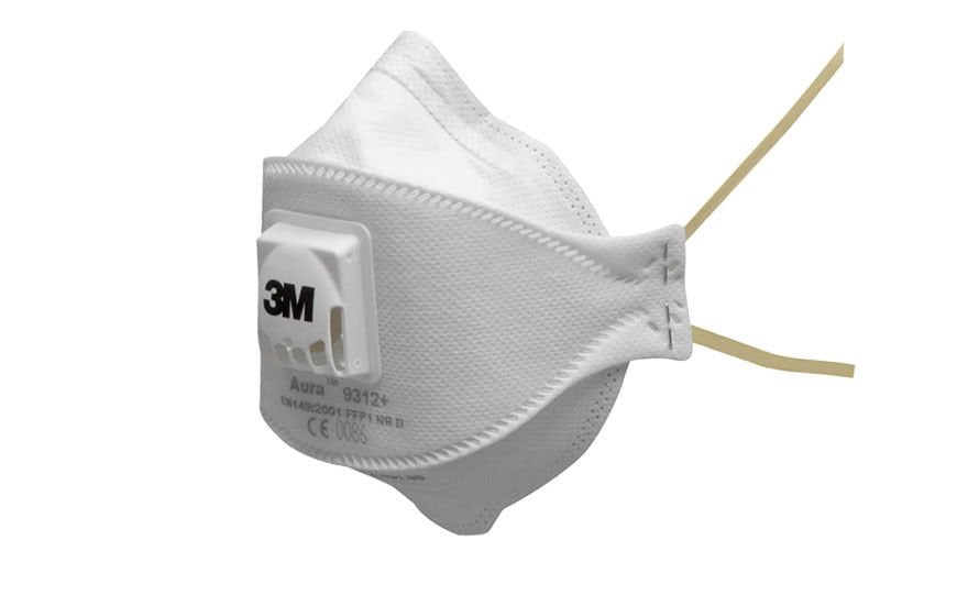 3M 9312+ AURA FFP1 VENTİLLİ PARTİKÜL TOZ VE SİS MASKESİ