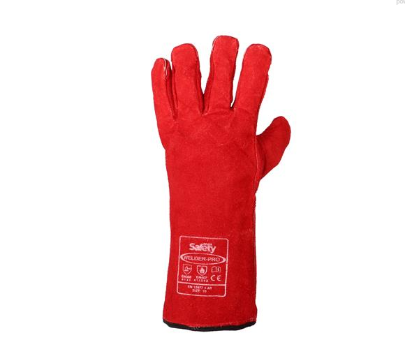 MAX SAFETY WELDER KIRMIZI DERİ ELDİVEN 10