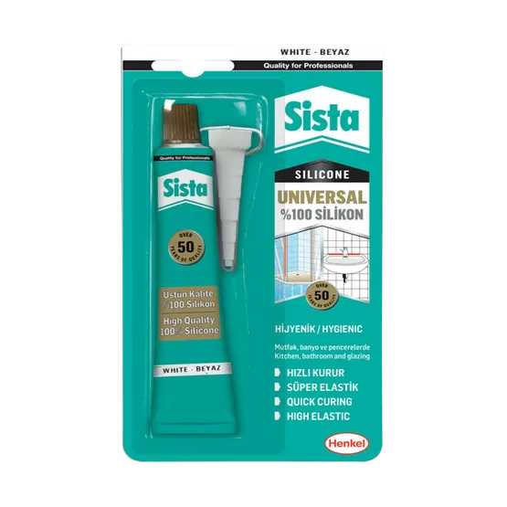 SİSTA UNİVERSAL %100 SİLİKON BEYAZ 50 G BLİSTER