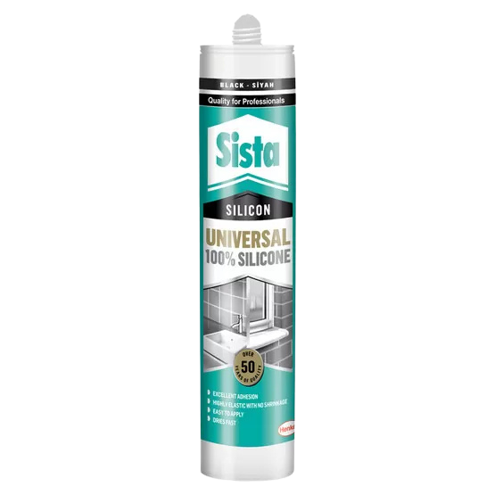 SİSTA UNİVERSAL %100 SİLİKON SİYAH 310 ML