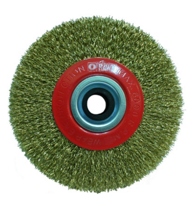 DAİRE FIRÇA SARI TELLİ 200x25 MM