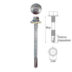 5.5x90 TRAPEZ PANEL VİDA 6 DK (8 ANAHTAR )