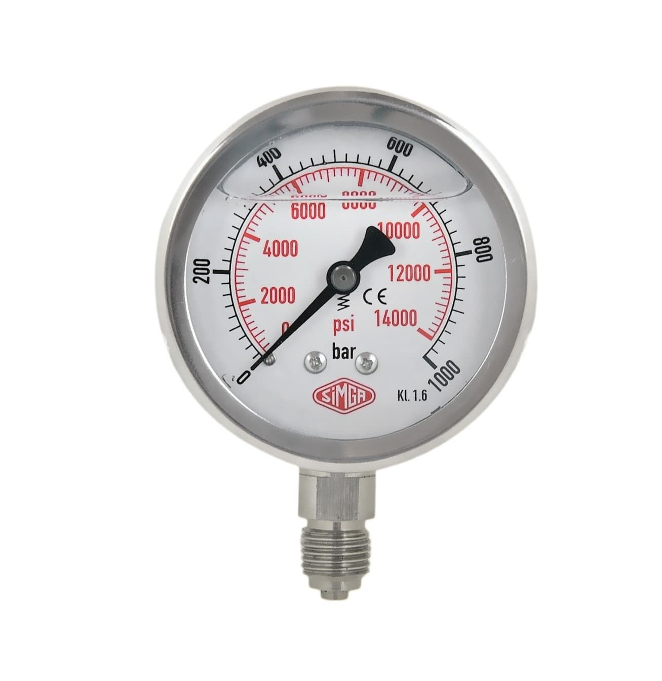 Q63 0-6 BAR GLİ. ALT ÇIKIŞ MANOMETRE