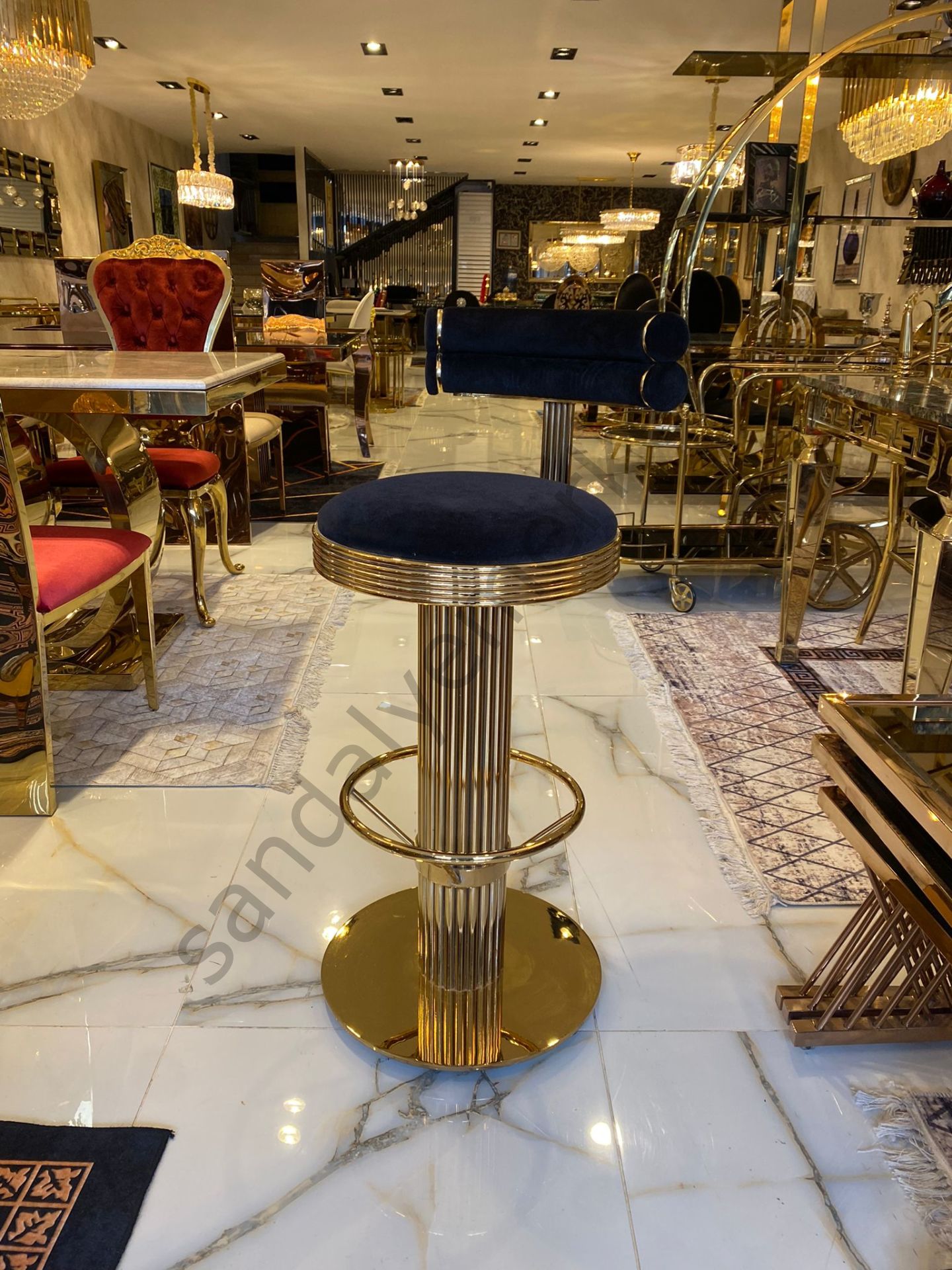 BR-MOB GOLD METAL BAR SANDALYESİ