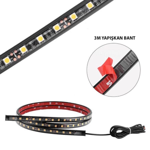 Pick Up Kamyon Dekorasyon için Kumandalı Rgb Işık Şerit 2x150cm 12V