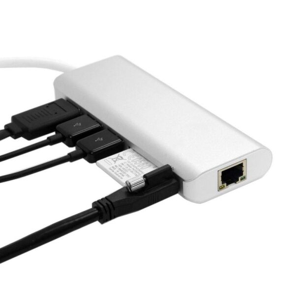 6 in 1 Type-C To Hdmi 2 Usb 3.0 Gigabit Sd Kart Type C Çevirici