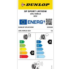 Dunlop 195/50 R15 82V SP Sport LM705 Yaz 2023