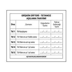 Difteri Tetanoz Aşı Kartı