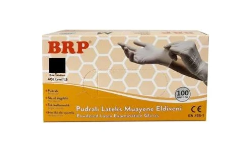 Eldiven Lateks Pudralı BRP 100'lü Small