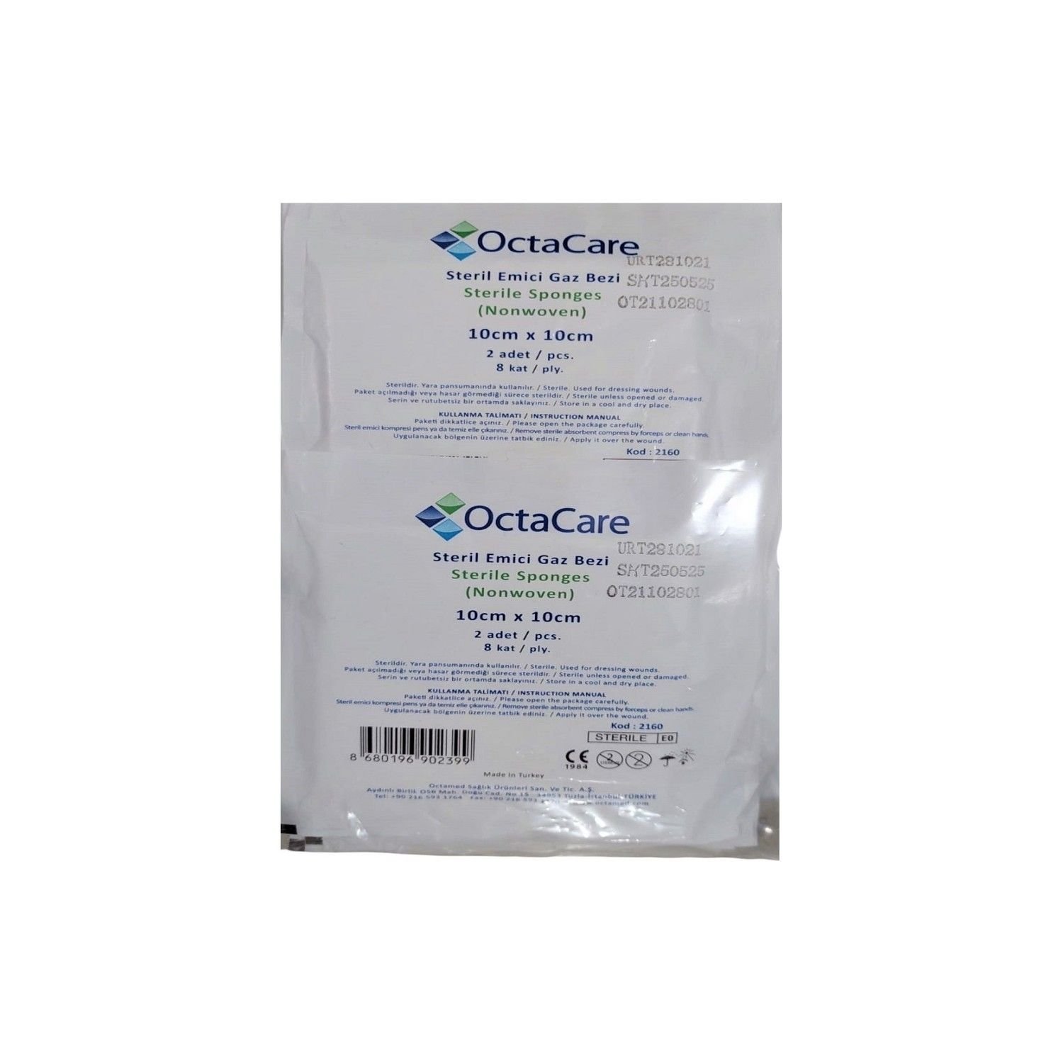 Gazlı Bez Octacare 10cm*10cm