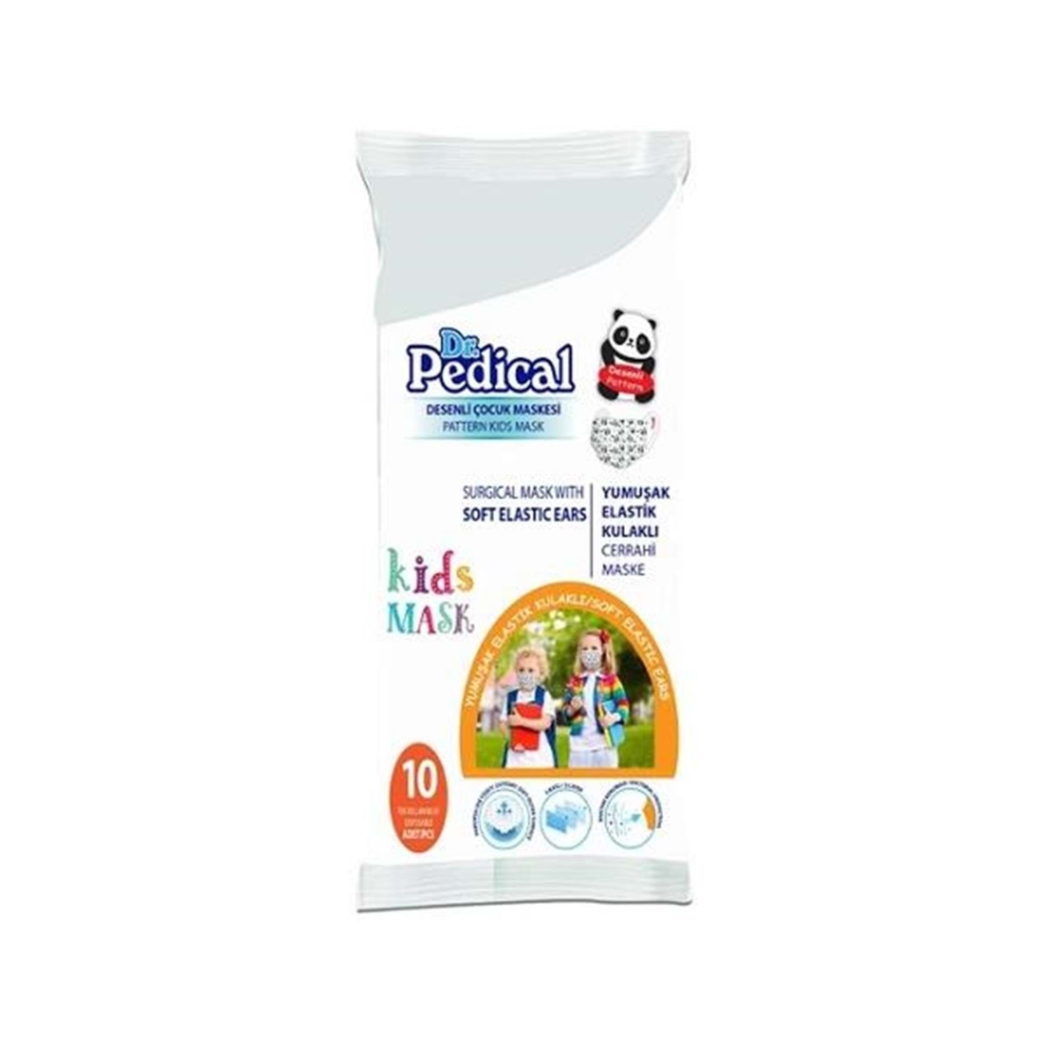 Maske Dr. Pedical Çocuk 10 lu