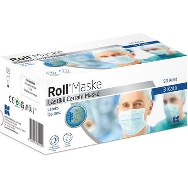 Maske Roll Steril 50 li Tekli Zarf