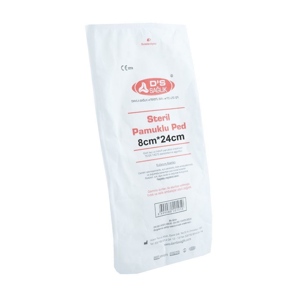 Pamuklu Ped D&S 8x24 Steril