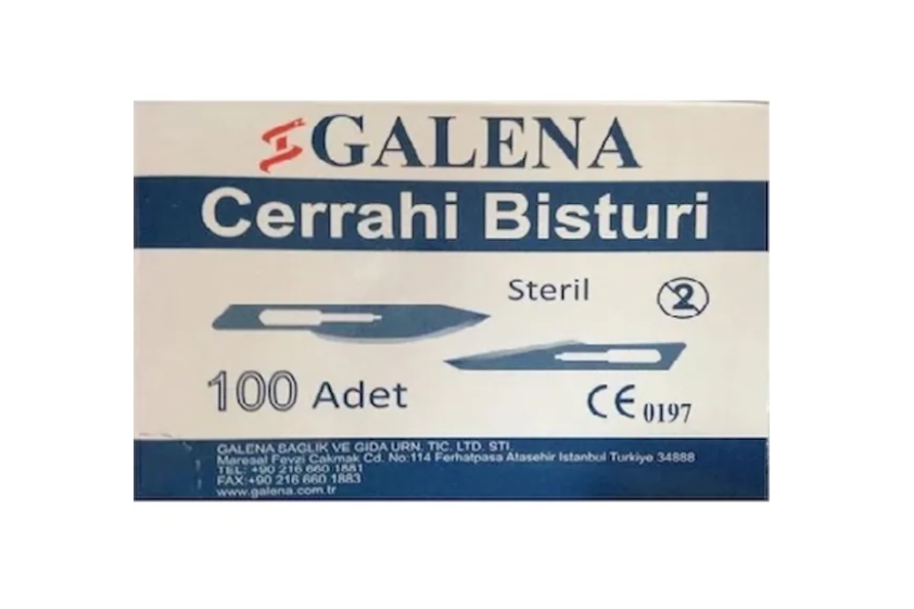 Bi̇sturi̇ Ucu Galena No:11 100 Lü
