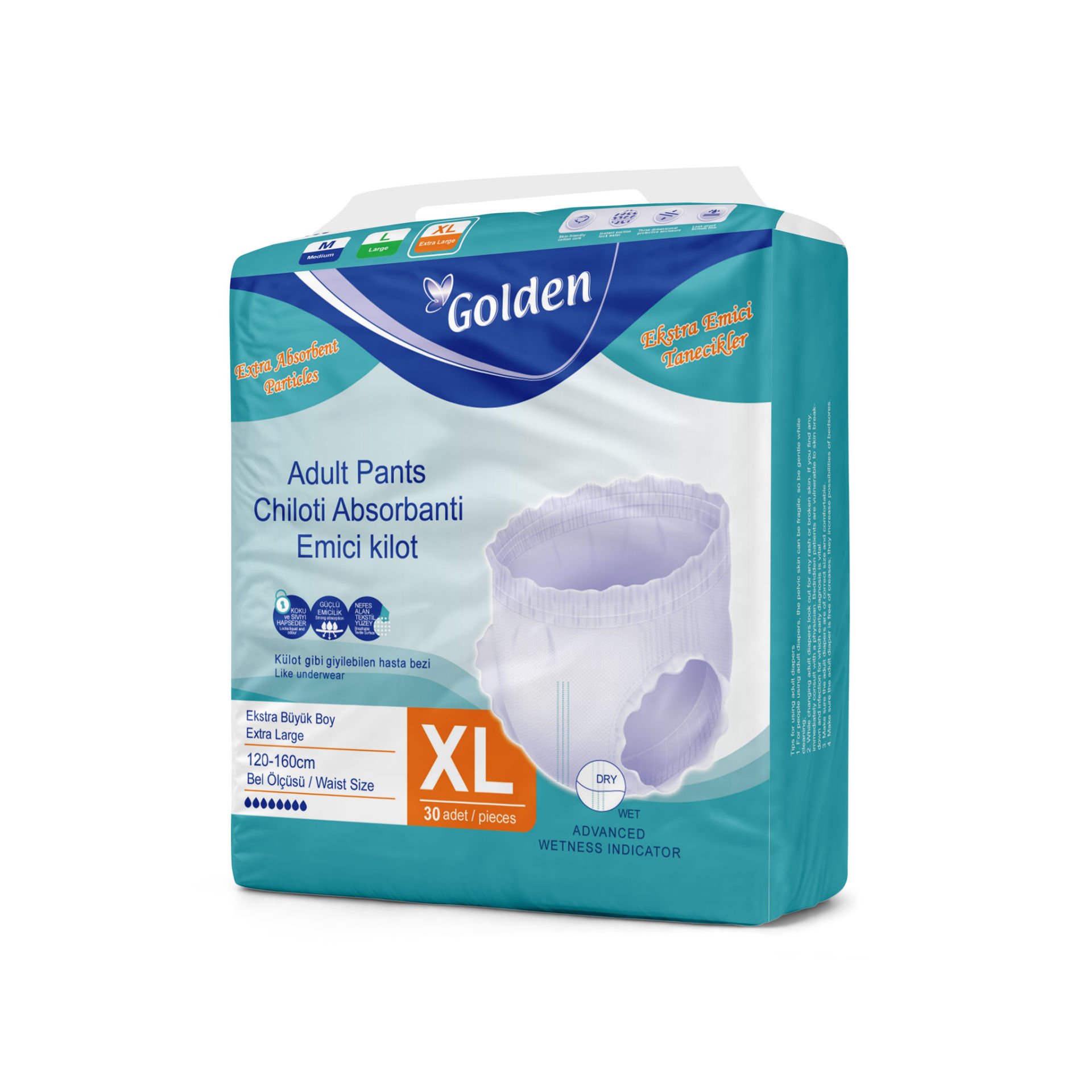 Hasta Alt Bezi Golden Külotlu 30'lu Xlarge