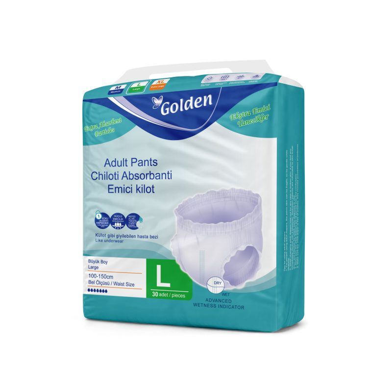 Hasta Alt Bezi Golden Külotlu 30'lu Large
