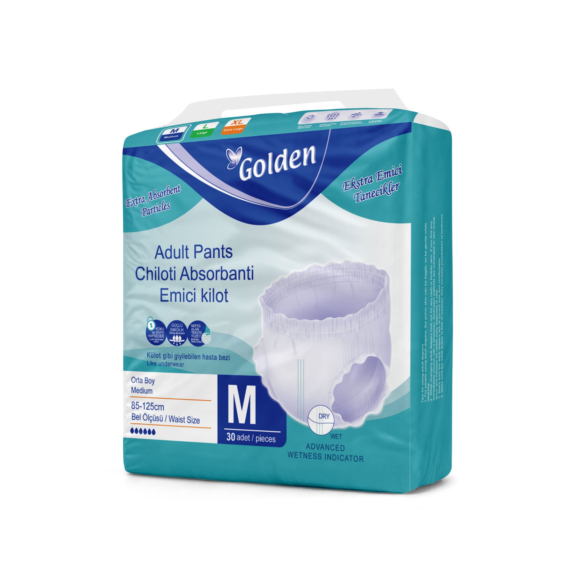 Hasta Alt Bezi Golden Külotlu 30'lu Medium