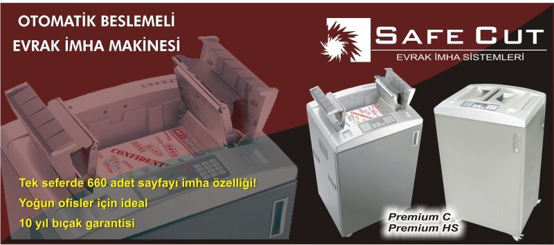 Safecut Premium HS <br /> Evrak İmha Makinesi