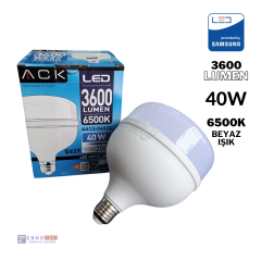 ACK 40W 6500K BEYAZ LED TORCH AMPUL E27 T120