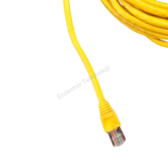 CAT 6 PATCH NETWORK İNTERNET KABLOSU SARI 15 METRE