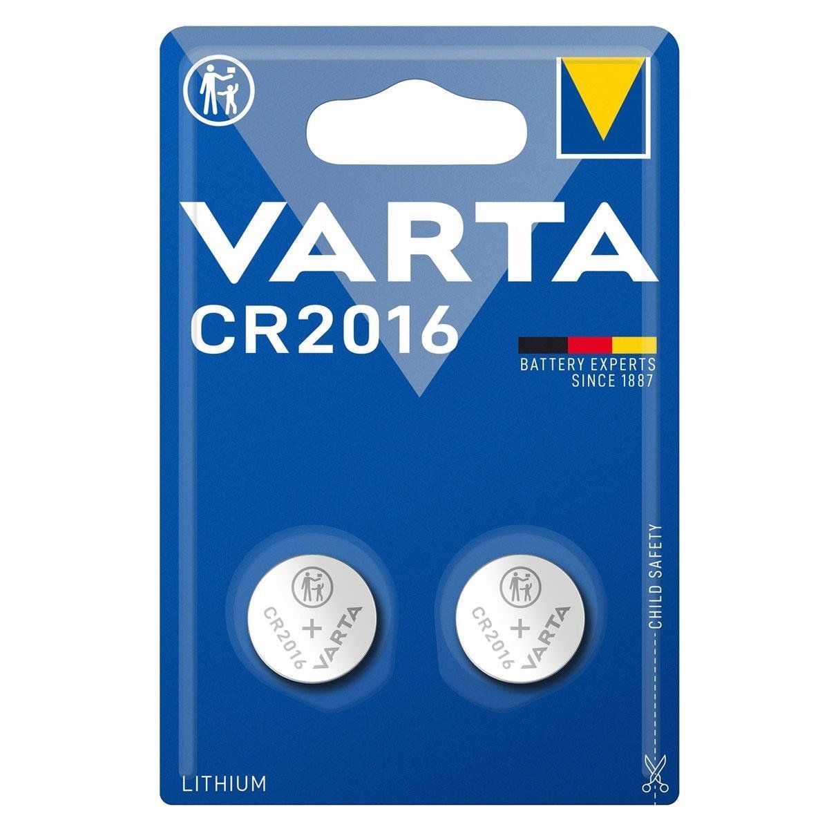 Varta CR2016 3V Lityum Pil 2'li Paket