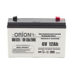 Orion 6V 12Ah Bakımsız Kuru Akü