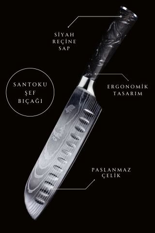 Japon Santoku Şef Bıçağı