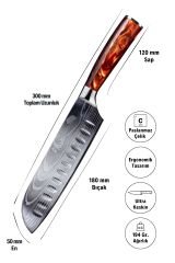 Japon Santoku Şef Bıçağı