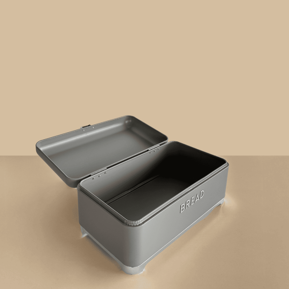 Sarkap Home Galvaniz Metal Saklama Kutusu Seti Gri