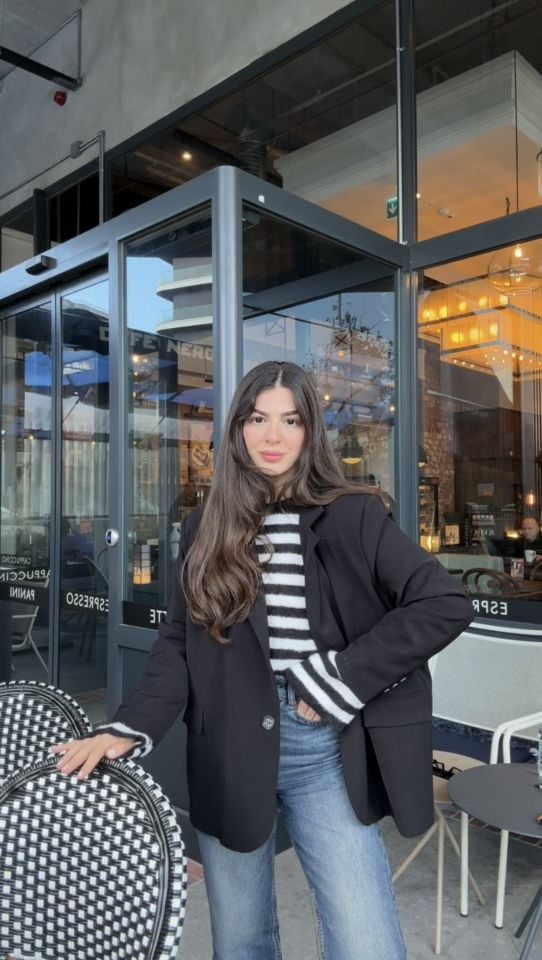 İçi astarlı siyah vatkalı blazer