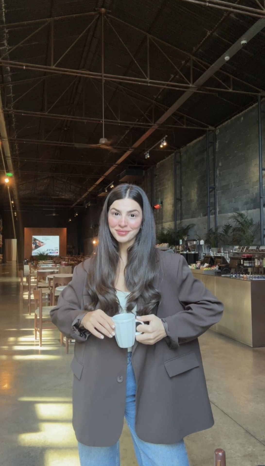 İçi astarlı premıum acı kahve blazer