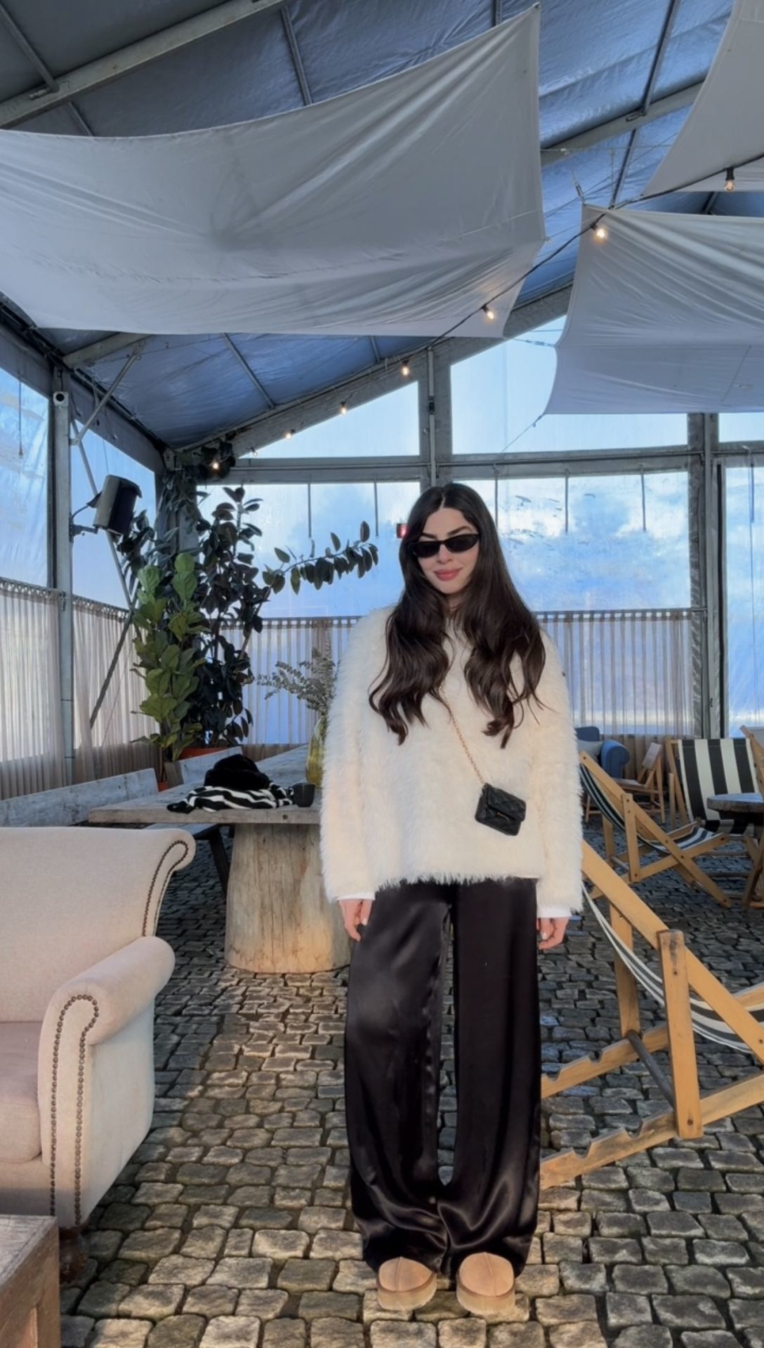 Siyah ipek saten premıum kalite pantolon