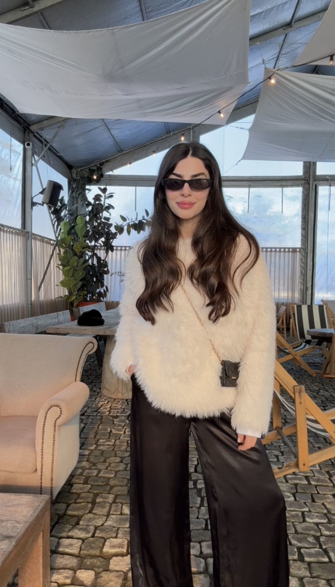 Siyah ipek saten premıum kalite pantolon